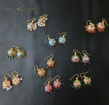 Multicolored Meenakari Small Jhumki
