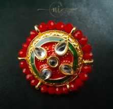 Kundan Meenakari Rings