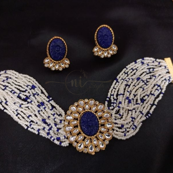 Blue Choker Set