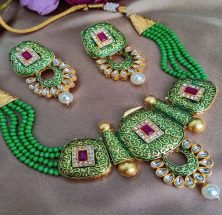 Green Chocker Set