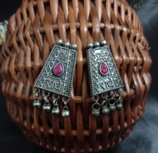 Radhe Radhe Oxidised Studs