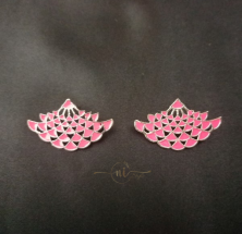 Waves Studs Pink
