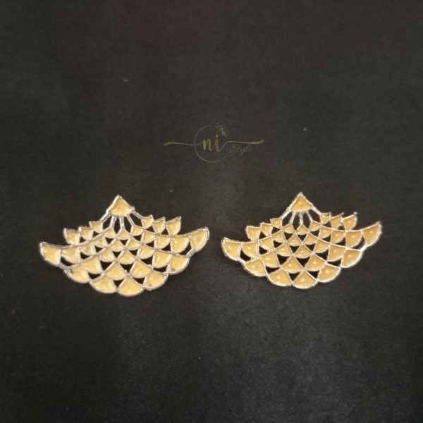 Waves Studs Yellow