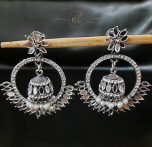 Mirror Work Jhumka