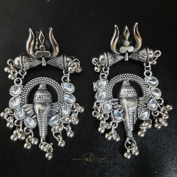Oxidised Lord Ganesh Drop