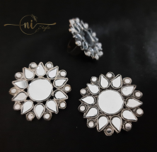 Mirror Work Studs and Ring Set