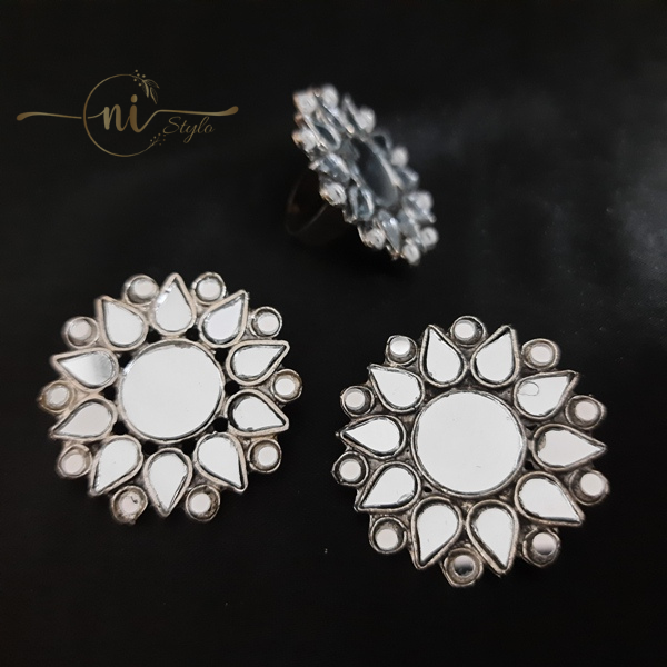 Mirror Work Studs and Ring Set