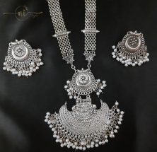 Oxidised Chand Sitara Necklace Set