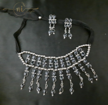 Stone Choker Set Black