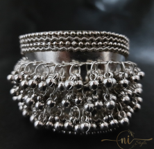Oxidised Full Ghungroo Bracelet