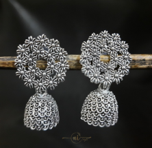 Floral Round Small Jhumka