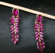 Crystal Long Drop Purple